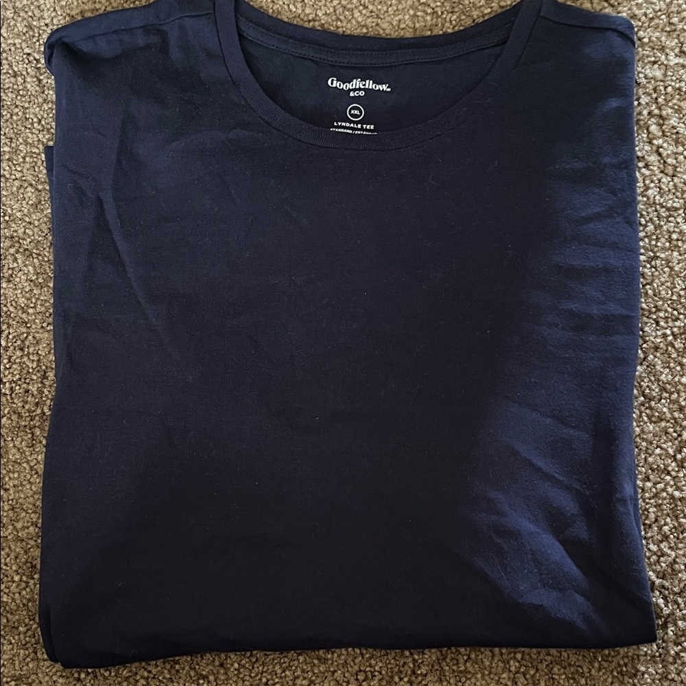 Goodfellow & Co Navy Short Sleeve Crewneck Tee